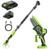 Greenworks 24V Mini Motosega 2-in-1 Senza Spazzole, 10cm Senza Fili, 7,8m/s, Potatrice Elettrica con Batteria 2Ah & Caricabatterie 30W