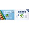 Giotto Album Colorato, 580700 & Album Disegno 2, A4, Carta Ruvida, 583000, bianco