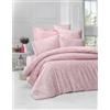 Nuit Des Rêves Luxurious Satin Single XXL - Set di copertine trapuntate, 155 x 220 cm e 80 x 80 cm, 100% cotone, 210 thread Count, lavabile in lavatrice