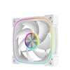 Noua Lips | Ventola per Case PWM da 120 mm | Illuminazione ARGB | Design Aluminium Axial | Velocità 1800 RPM | Ventola per PC Computer Silenziosa | Piena Compatibilità, Bianco