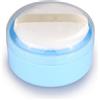 UPSTORE Contenitore in plastica per piumino da borotalco per bambini, portatile,