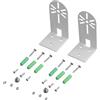 Supporto a Parete 2pz Staffa in Metallo per Eufy Indoor Cam E220 P24 per sicuro