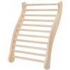 Schienale per Sauna in Legno Design Ergonomico Forma a Onda