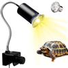 Lampada Uvb Tartarughe, Lampada Rettile E Anfibio Con 50W Lampadina UVA UVB a Pu