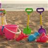 Set Giochi da Spiaggia Portatile Secchiello e Paletta Colorato per Sabbiera