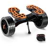 VEVOR Carrello Porta Barca Kayak Canoe in Alluminio Capacità Carico 145kg con Ruote Pneumatiche in PU 25,4cm Design Staccabile, Carrello Porta Kayak con Cinghie di Fissaggio Carico 145kg Staccabile