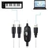 Cavo Interfaccia USB MIDI IN OUT per Tastiera Pianoforte PC - Convertitore MIDI