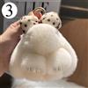 1pcs Simil Coniglio Pelliccia Portachiavi Carino Fiocco Borsa Da Gioielli Charm