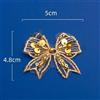 10pcs Oro Paillettes Ricamato Vestiti Applique Cucitura Fai-da-Te Capelli Bow