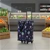 Trolley Portaspesa Pieghevole Grande Capacità Borsa Termica con Ruote