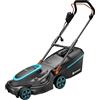 Gardena Rasaerba elettrico PowerMax 37/1800 G2: tosaerba fino a 500 m², potenza 1800 W, larghezza taglio 37 cm, capacità 45 l, altezza taglio 35-65 mm, impugnatura ErgoTec, pieghevole (14637-20)