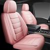 Isen-CoverAuto Set completo di coprisedili per auto in ecopelle, copertura completa, coprisedili per auto, SUV, pick-up, rosa, per 5 posti