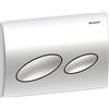 Geberit Plaque d'actionnement Geberit Kappa20 Plaque pour double affleurement par le haut/avant pour UP200, 115.228.21.1, 115.228.21.1, Colorazione: Cromatura lucida