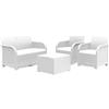 KETER Set Da Giardino Polipropilene Rosalie Lounge Colore Bianco Arredo Esterno