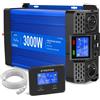 INVERTER 24V 220V SINUSOIDE PURA 3000W TELECOMANDO PER CAMPER TRASFORMATORE ELET