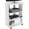 Does not apply MOBILE TV LEGNO MDF CON 3 RIPIANI PORTA CONSOLE VIDEOGIOCHI DVD E 4 RUOTE