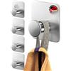 Ganci Adesivi 5 Pezzi Appendi Accappatoio Bagno Acciaio Inox Porta Asciugamani