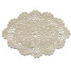 4X Stile Vintage Uncinetto Cotone Tovaglietta Ovale Centrini Pizzo Fiore Tavolo