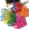 Pendente Da Porta A Forma Di Cuore Colorato In Rattan Per La Stanza Dei Bambini