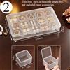 1x Scatola Porta Gioielli Accessori in Plastica Vuota Per Orecchini Perle