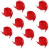 10 Paia Lacci Piani Flat Lace Replacement in Poliestere per Scarpe Donna Nero
