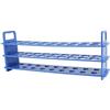 moonlab 4 - 0091 - : Provetta, 18 posti, diametro: 25 mm, in polipropilene, lavabile in autoclave, 325 mm, L 74 mm B, H 126 mm, Blu
