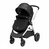 Maxi-Cosi Compatibile - Zelia2 Strollers - Essential Black (grigio alluminio telaio + nero leather)