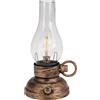 Koopmann International Lanterna LED da campeggio da giardino, design retrò, dimmerabile, funzionamento a batteria, 2 x AAA XX8-110930