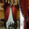 Helen curtain Lussuosa tenda con pompon per soggiorno, oscurante, in velluto, 2 pannelli, set di tende di lusso con nappe per camera da letto (bordeaux, 127 x 274 cm (larghezza x lunghezza) x 2)