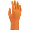 SHOWA 709HVO, 100% Nitrile, resistente agli agenti chimici, senza supporto, uso singolo, arancione ad alta visibilità, cassa di 1000 guanti, taglie S