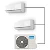 Olimpia Splendid, Aryal Dual 14 con Unità Interna Phenix, Climatizzatore 9.000 + 12.000 BTU / h Multisplit Inverter, Ionizzatore d'aria, Gas R32, Classe A++ in Raffreddamento, Wifi Integrato
