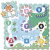 Clementoni Baby 1-2-3 Zoo Eva Mat Tappeto Puzzle per Bambini 0 Mesi+, Tappeto Gioco Morbido 90x90 cm in Schiuma con 9 Forme e Numeri Estraibili in Rilievo, 17629