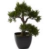 Nearly Natural Albero artificiale, ferro di plastica, verde, 1 piede 7,6 cm