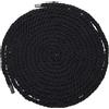 uxcell Corda di cotone nera 7mm x 4.5m per DIY nodi a tre trecce