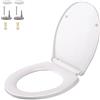 Sedile WC Copriwater Universale, Chiusura Ammortizzata Tavoletta WC Con Sgancio