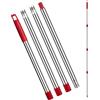 FunCee Spin Mop - Manico di ricambio per mocio o scopa a 4 sezioni, compatibile con ricariche e scope O Cedar Spin Mocio, da 76,2 cm a 149,9 cm, estremità filettata americana (testa del mocio non
