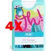 AQUARIUS 4 X AQUARIUS Profumo Oh! Savage Eau de Toilette Tascabile 20 ml