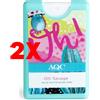 AQUARIUS 2 X AQUARIUS Profumo Oh! Savage Eau de Toilette Tascabile 20 ml