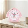 Sveglia a Forma di Casa Orologio Trasparente da Tavolo Decorazione Floreale