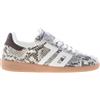 BACK 70 scarpe donna Sneaker Cloud in pelle stampa rettile roccia più latte
