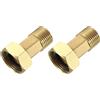 uxcell 2p raccordi ottone G1/2"xG3/4" per contatore acqua