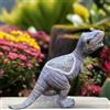 Luce per solare dinosauro in resina per arredo per giardino esterno con