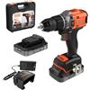 BLACK+DECKER TRAPANO AVVITATORE A BATTERIA CON PERCUSSIONE 'BLD683D2XK-QW' 18V - 2,0 ah Li...
