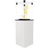 KRATKI Stufa a Gas da Esterno Patio con vetri bianco controllo manuale 8,2 kW