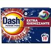 Dash Power Pods + Extra Igienizzante, Detersivo In Capsule, 19 Lavaggi, Pulizia Profonda Contro Sporco E Batteri, Pulizia Impeccabile