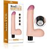 Rimba LoveToy Vibratore realistico Softee Nude Ø 3,5 x 20,5 cm