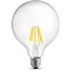 RELCO Lampadina LED Premium a filamento Globo 5W Trasparente attacco E27 3000K