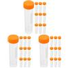 3 Count Provette Piccole Portaconfetti Coperchio Trasparenti Da Centrifuga