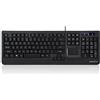 Perixx PERIBOARD-513II Wired Keyboard with Touchpad - Standard Full Size Layout - Fit with Professional or Industrial Use - US English Layout
