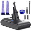 Keenstone Batteria per Dyson V8, 8000mAh Batteria di Ricambio Compatibile con Dyson V8 Absolute, Fluffy, Animal, SV10, Motorhead, Slim Fluffy, Total Clean, Extra, con 3 Filtri